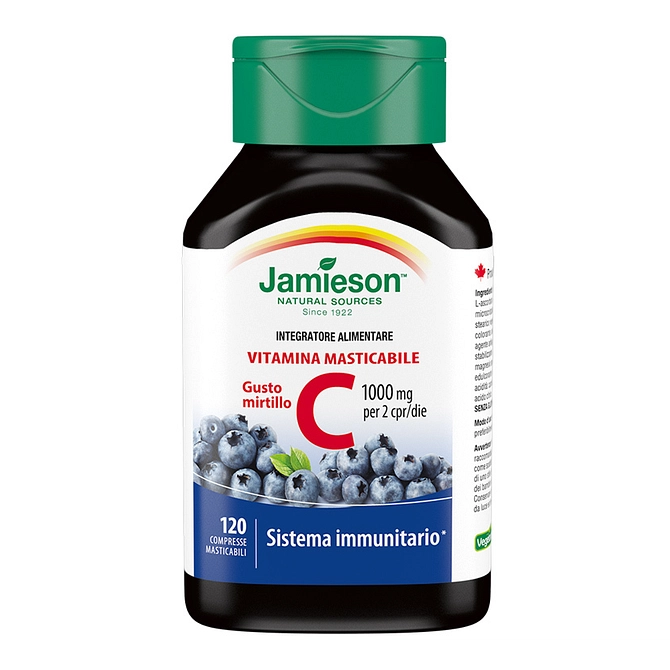Jamieson Vitamina C 1000 Mirtillo 120 Compresse Masticabili