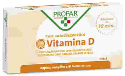 PROFAR TEST VITAMINA D RILEVAZIONE SEMI-QUANTITATIVA VITAMINA D NEL SANGUE UMANO INTERO 1 PEZZO