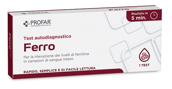 PROFAR TEST FERRO TEST RAPIDO IMMUNOCROMATROGRAFICO A FLUSSO LATERALE 1 PEZZO