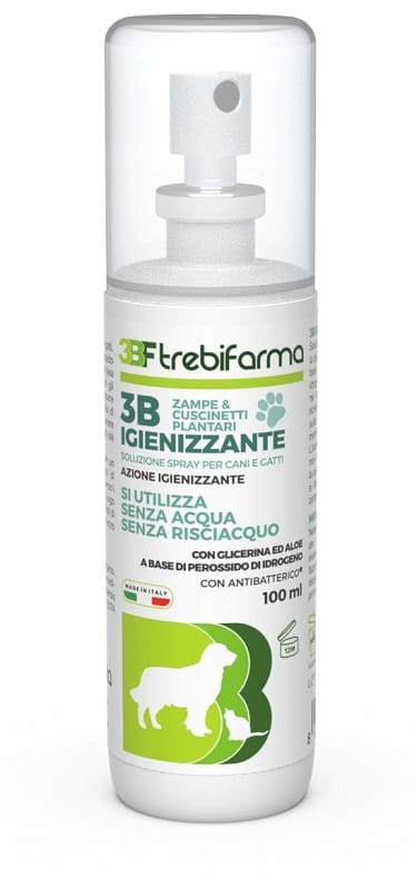 3B IGIENIZZANTE ZAMPE CANI GATTI FLACONE SPRAY 100 ML