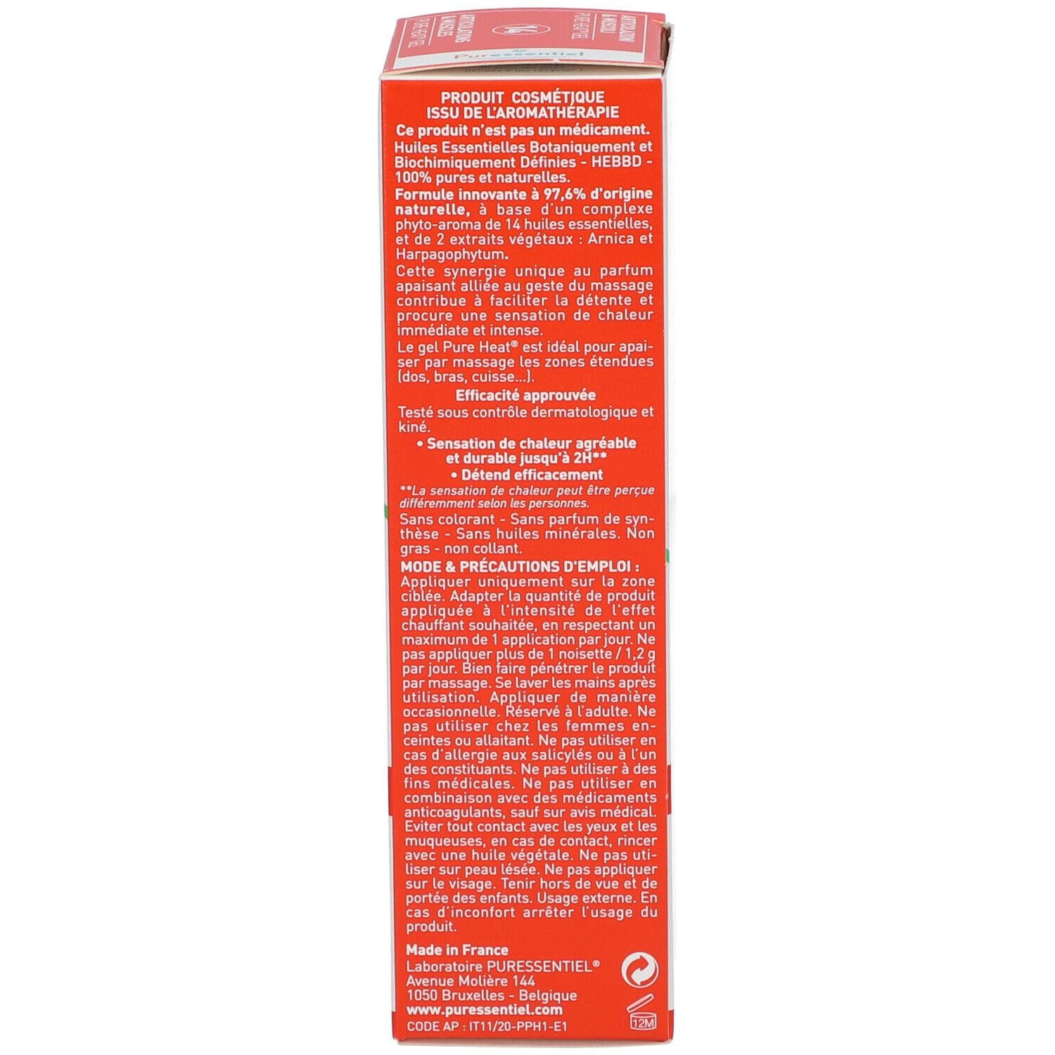 PURESSENTIEL GEL HEAT ARTICOLAZIONI 80 ML