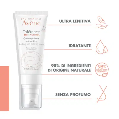 EAU THERMALE AVENE TOLERANCE CONTROL CREMA LENITIVA RIEQUILIBRANTE 40 ML EAU THERMALE AVENE TOLERANCE CONTROL CREMA LENITIVA RIEQUILIBRANTE 40 ML