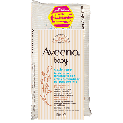 AVEENO BABY BARRIER 100 ML + BABY WIPES PROMO