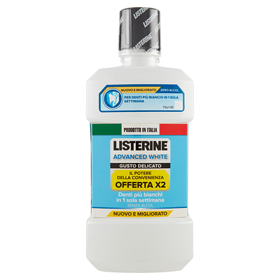 LISTERINE ADVANCED WHITE BUNDLE 500 ML GUSTO DELICATO