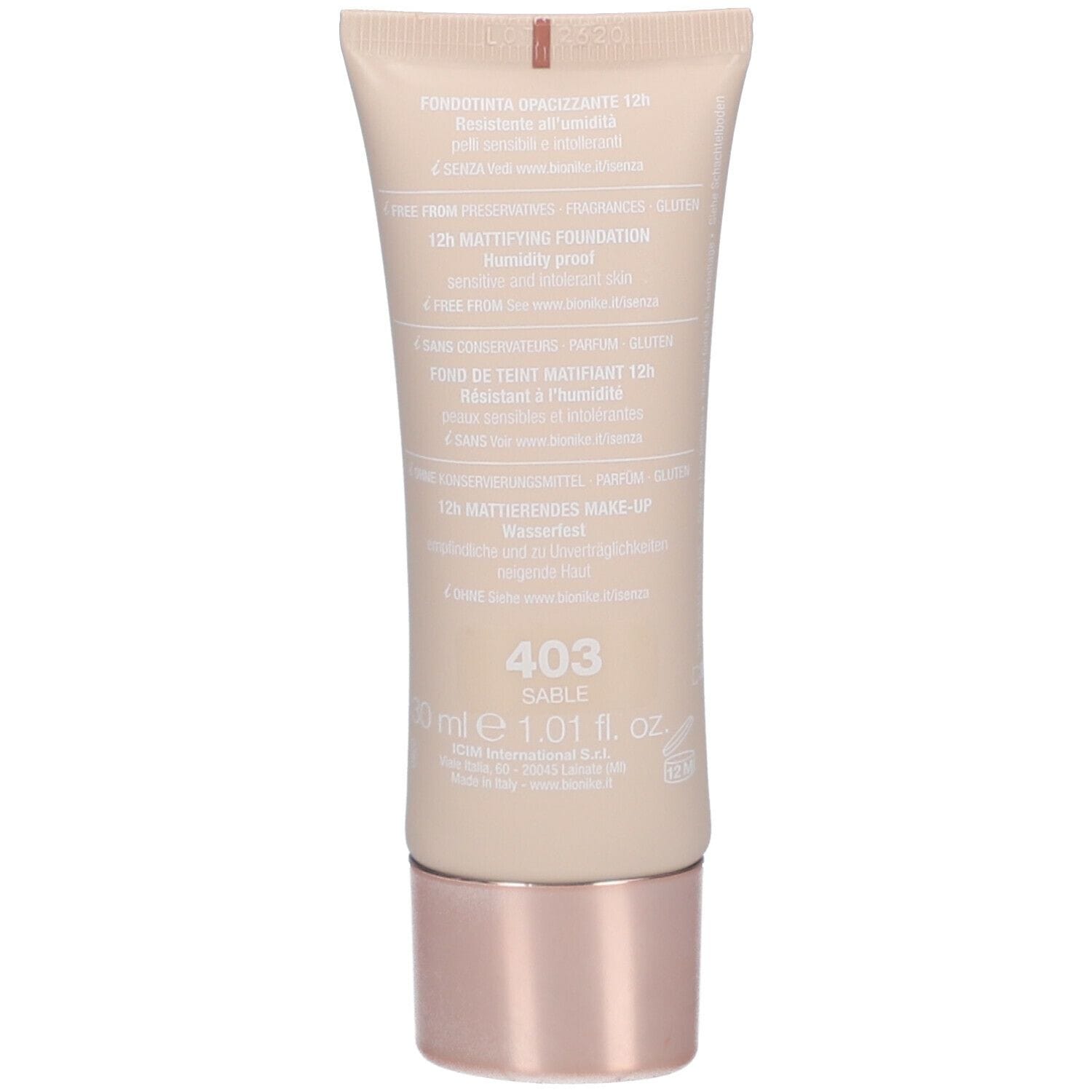 DEFENCE COLOR FONDOTINTA MAT VELVET 403 30 ML