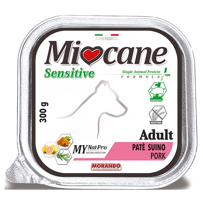 Miocane Sensitive Single Animal Protein Formula Adult Pate' Prosciutto 300 G