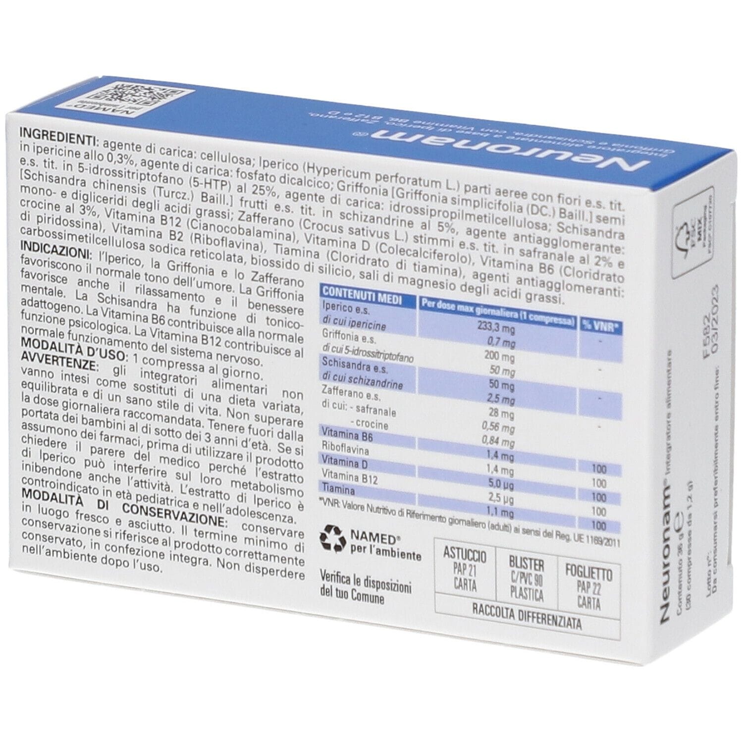 NEURONAM 30 COMPRESSE