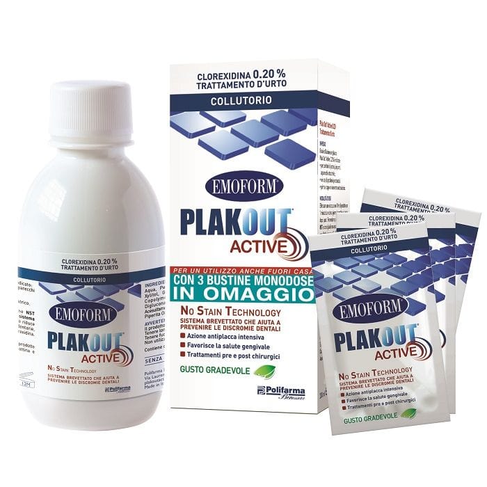 Emoform Plak Out Active 0,20% 200 Ml + 3 Buste