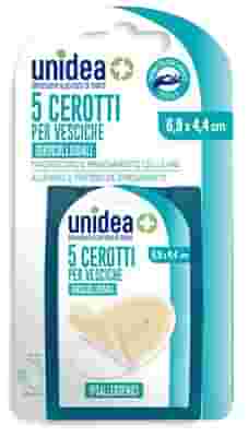 CEROTTO IDROCOLLOIDALE OVALE UNIDEA PER VESCICHE 6,9X4,4 CM 5 PEZZI