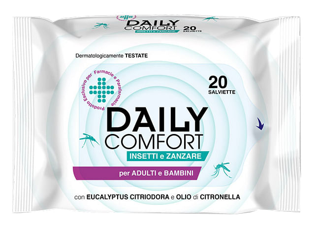 Daily Comfort Antizanzare Salviette 20 Pezzi