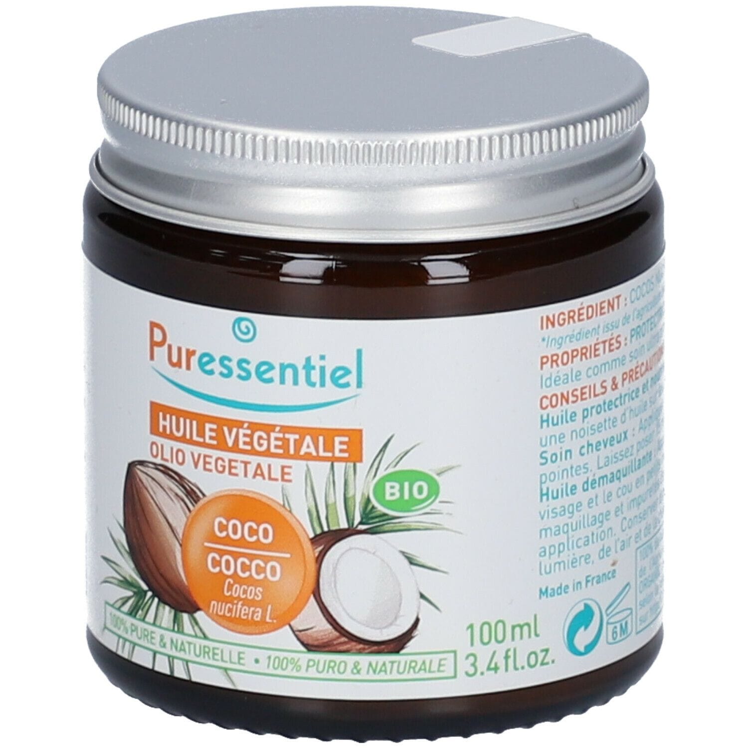 PURESSENTIEL COCCO OLIO VEGETALE 100 ML