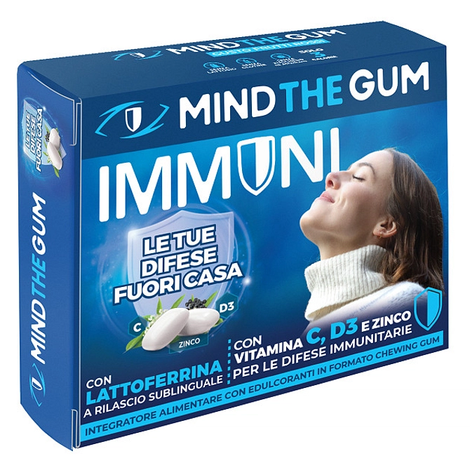 Mind The Gum Immuni Con Lattoferrina 18 Gomme Confettate Senza Zucchero