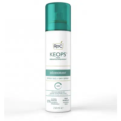 ROC KEOPS DEODORANTE SPRAY SECCO 48H 150 ML ROC KEOPS DEODORANTE SPRAY SECCO 48H 150 ML