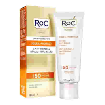 ROC FLUIDO SOLARE VISO SPF 50+ ANTI-RUGHE LEVIGANTE  50 ML