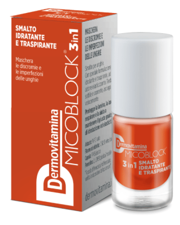 DERMOVITAMINA MICOBLOCK 3 IN 1 SMALTO IDRATANTE E TRASPIRANTE ARANCIO SCURO 5 ML