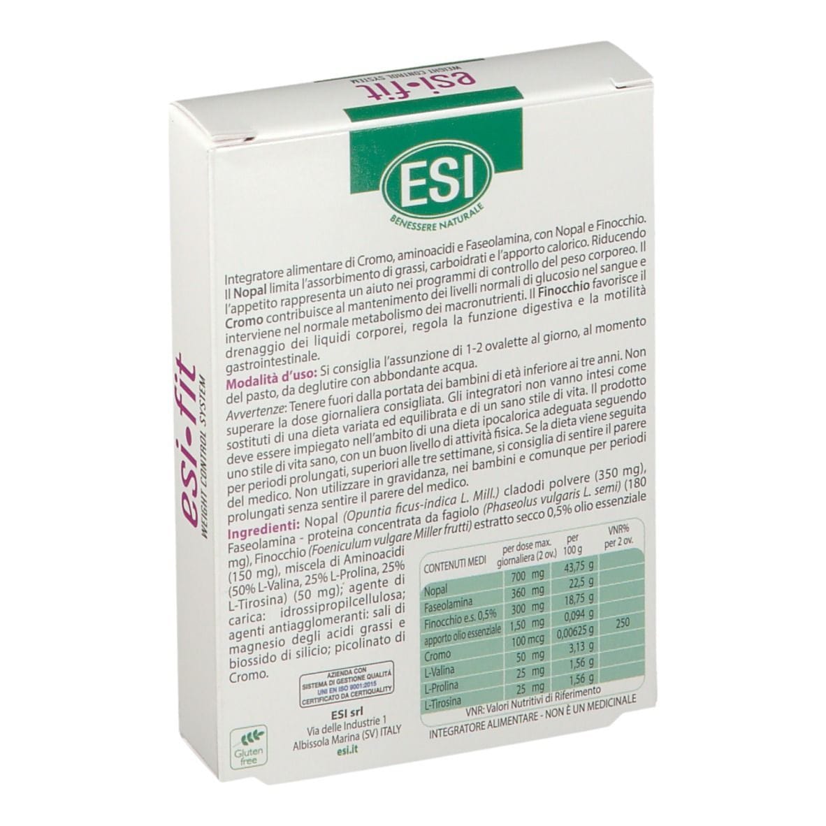 ESI FIT BILANCIA AZIONE URTO 24 OVALETTE