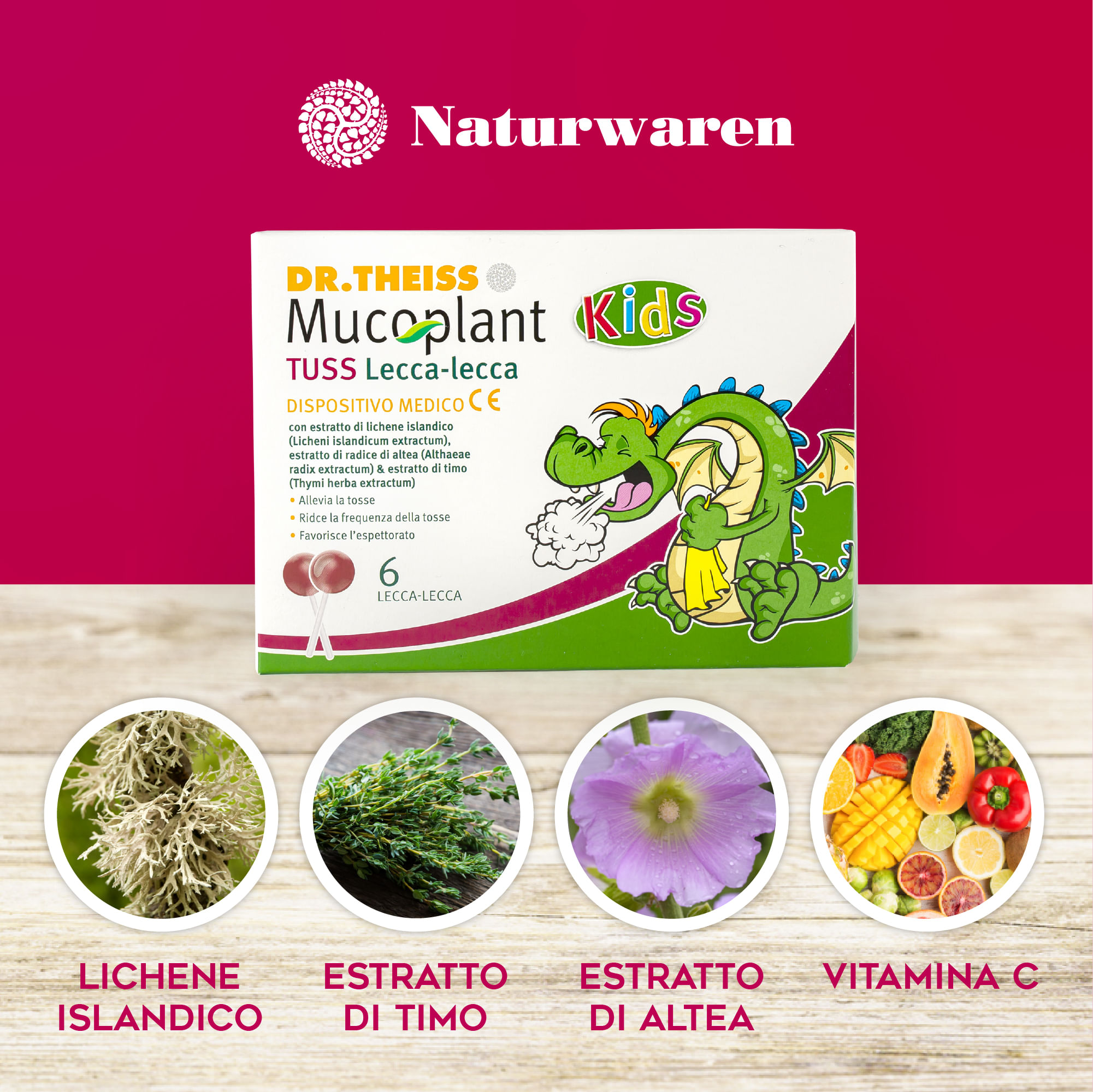 THEISS MUCOPLANT TUSS LECCA LECCA 6 PEZZI