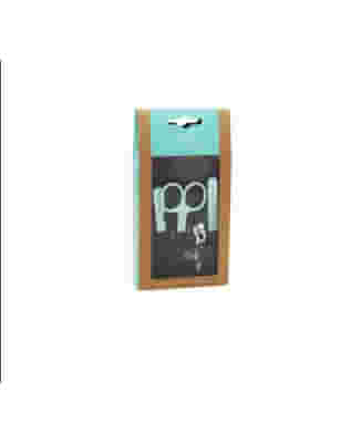 KIT ACCESSORI VERDE DONNA ASIA 1 PAIO DI FORBICINE + 1 LIMA + 1 TAGLIAUNGHIE