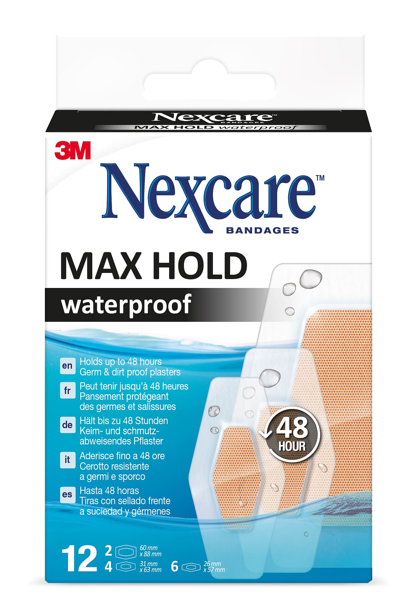 Cerotto Nexcare Bambini Maxhold Waterproof 12 Pezzi