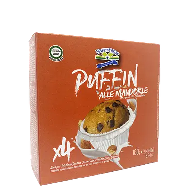 HAPPY FARM PUFFIN MANDORLE GOCCE CIOCCOLATO 160 G HAPPY FARM PUFFIN MANDORLE GOCCE CIOCCOLATO 160 G