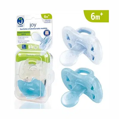 J BIMBI JOY SUCCHIETTO 6 MESI+ TRASPARENTE/AZZURRO 2 PEZZI J BIMBI JOY SUCCHIETTO 6 MESI+ TRASPARENTE/AZZURRO 2 PEZZI