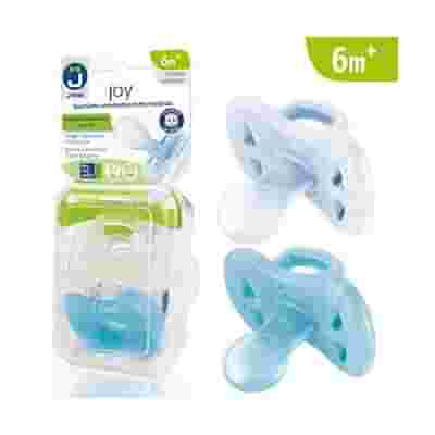 J BIMBI JOY SUCCHIETTO 6 MESI+ TRASPARENTE/AZZURRO 2 PEZZI