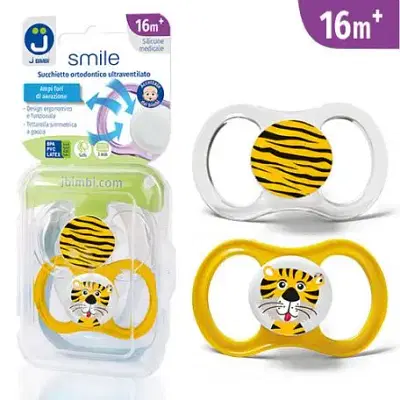 J BIMBI SMILE SUCCHIETTO 16 MESI+ JUNGLE MASCHIO TIGRE 2 PEZZI J BIMBI SMILE SUCCHIETTO 16 MESI+ JUNGLE MASCHIO TIGRE 2 PEZZI