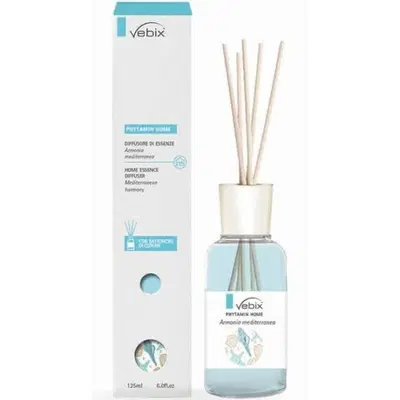 VEBIX HOME DIFFUSORE DI ESSENZA FRAGRANZA ARMONIA MEDITERRANEA 125 ML VEBIX HOME DIFFUSORE DI ESSENZA FRAGRANZA ARMONIA MEDITERRANEA 125 ML