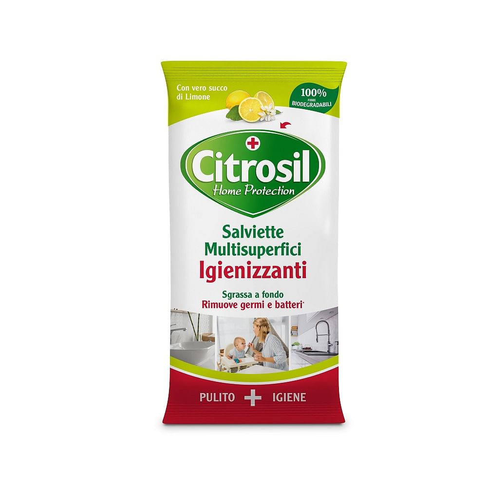 Citrosil Salviette Igienizzanti Limone 40 Pezzi