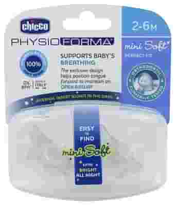 CHICCO GOMMOTTINO LUMI SILICONE 2-6M 2 PEZZI C
