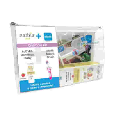 ORAL CARE KIT NEUTRO 1 DENTIFRICIO BABY NATHIA 50 ML + 1 MAM BABY'S BRUSH