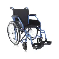 CARROZZINA AD AUTOSPINTA PIEGHEVOLE ARDEA START BLU SEDUTA 40CM PORTATA 120KG LUNGHEZZA TOTALE 103CM ALTEZZA TOTALE 91CM LARGHEZZA 56CM SCHIENALE 40X43CM
