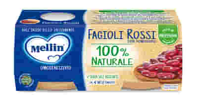 MELLIN OMOGENEIZZATO FAGIOLI ROSSI 2 X 80 G