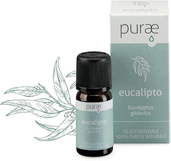 Purae Eucalipto Bio Foglie Olio Essenziale 10 Ml