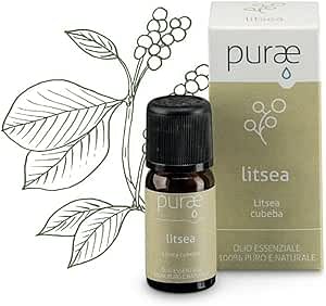 Purae Litsea Bio Frutti Olio Essenziale 10 Ml