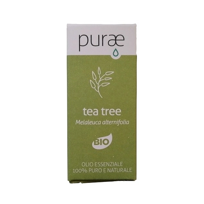Purae Tea Tree Bio Foglie Olio Essenziale 10 Ml