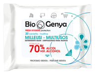 BIOGENYA MILLEUSI IGIENIZZANTI 70% ALCOOL SALVIETTE 20 PEZZI