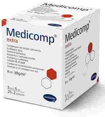 MEDICOMP EXTRA GARZA COMPRESSA IN TNT 5X5CM 50 PEZZI