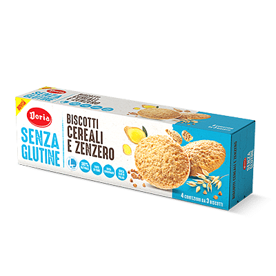 DORIA BISCOTTI CEREALI-ZENZERO 4X37,5 G