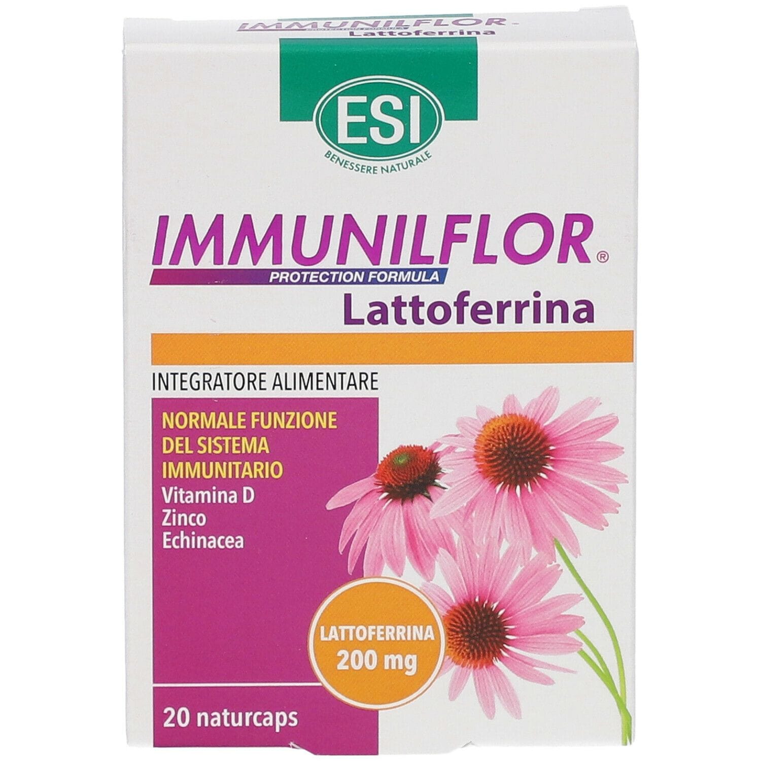 ESI IMMUNILFLOR LATTOFERRINA 20 NATURCAPS