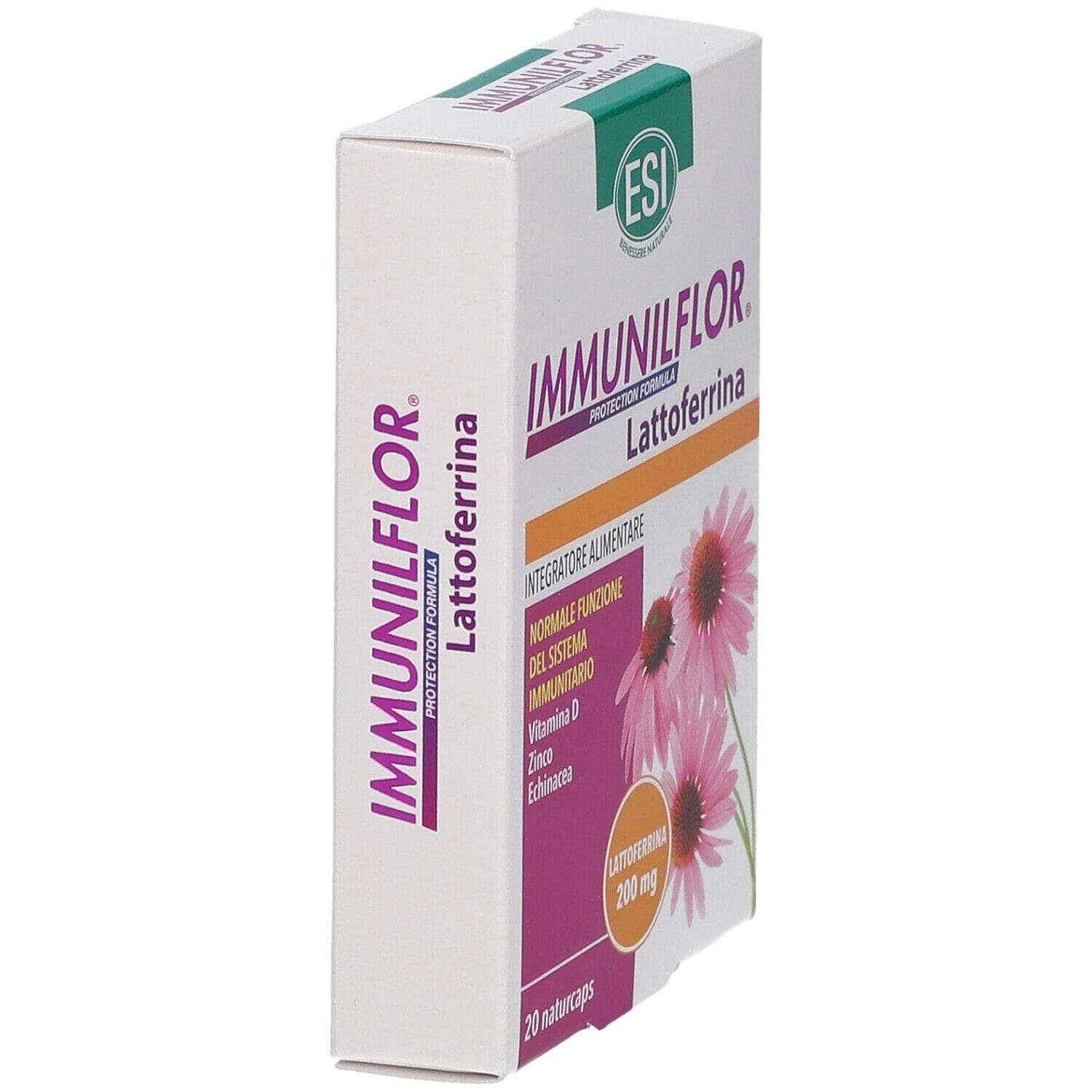 ESI IMMUNILFLOR LATTOFERRINA 20 NATURCAPS