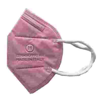 MASCHERINA +39MASK FFP2 ROSA SENZA LATTICE MONOUSO 1 PEZZO