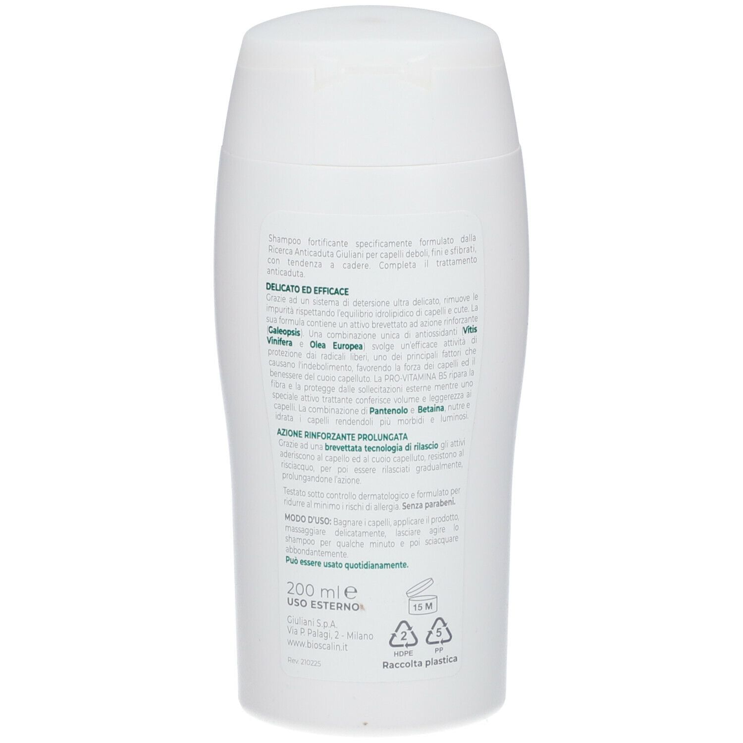 BIOSCALIN NOVA GENINA SHAMPOO FORTIFICANTE VOLUMIZZANTE 200 ML