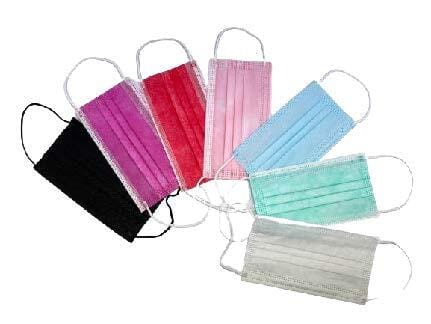 JIMMY MASK MASCHERINA CHIRURGICA IIR IN TNT PER ADULTI NERA MONOUSO NON STERILE SENZA LATTICE 10 PEZZI