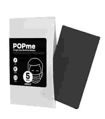 POPME MASK CHIRURGICA BLACK 5 PEZZI