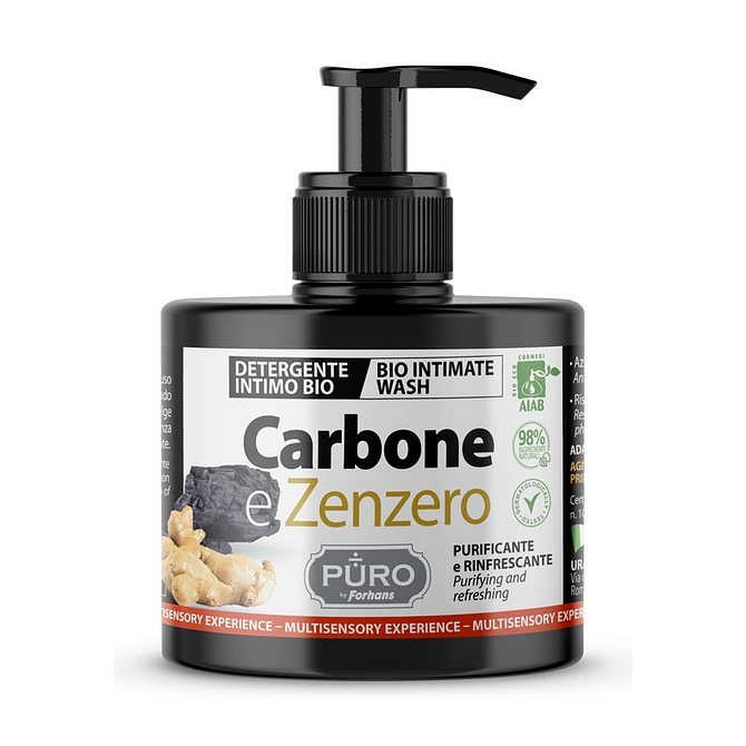 Forhans Puro Detergente Intimo Carbone & Zenzero 250 Ml