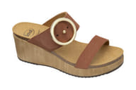 MALIBU' WEDGE NUBUCK W COGNAC 41