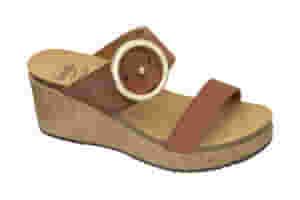 MALIBU' WEDGE NUBUCK W COGNAC 41