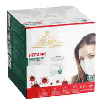 BRBEN GOLDMASK MASCHERA FFP2 25 PEZZI BR1MSK-01