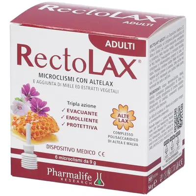 RECTOLAX ADULTI MICROCLISMI 6 PEZZI DA 9 G RECTOLAX ADULTI MICROCLISMI 6 PEZZI DA 9 G